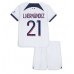 Paris Saint-Germain Lucas Hernandez #21 Replika Babykläder Borta matchkläder barn 2023-24 Korta ärmar (+ Korta byxor)